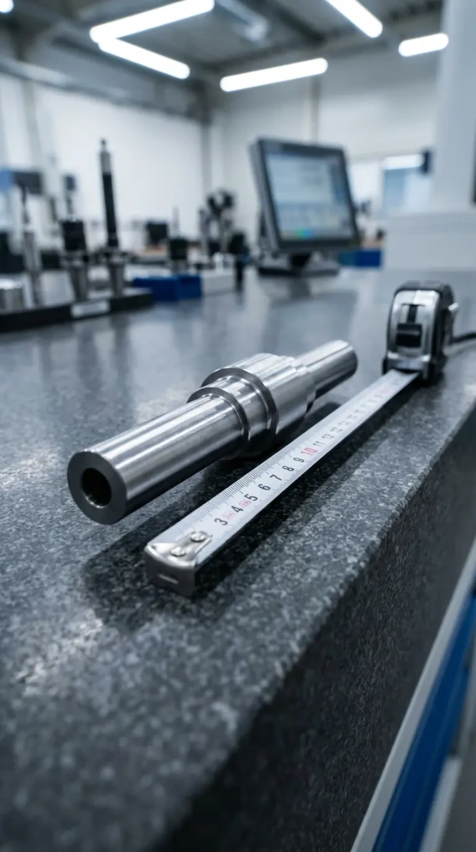 Langgestreckte Präzisionsdrehteile aus Metall, gefertigt auf CNC-Langdrehautomaten
