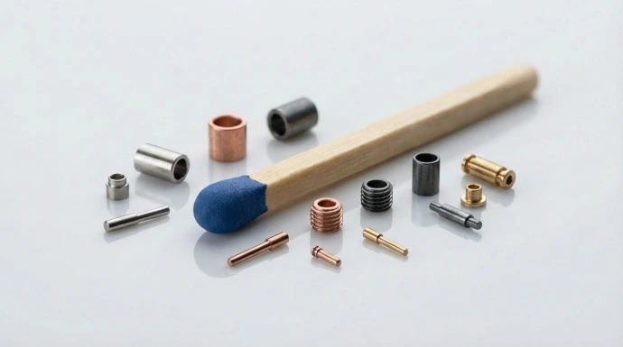 Microdrehteile aus Metall in verschiedenen Geometrien für industrielle Anwendungen